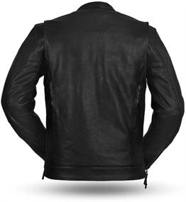 img 2 attached to 🧥 Ultimate Protection and Style Upgrade: First Mfg Co Motorcycle Men's Leather Motorcycle Jacket
