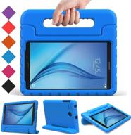 👦 child-friendly blue bmouo kids case for samsung galaxy tab e 8.0 inch - shockproof protective cover with handle stand - perfect tablet case for kids logo