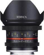 📷 rokinon cine cv12m-e 12mm t2.2 cine fixed lens for sony e-mount & other cameras logo