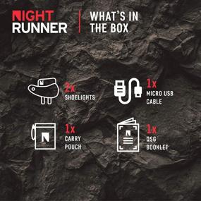 img 1 attached to Night Runner 270 Shoe Lights - Rechargeable & Waterproof Battery Light for Runners, Dog Walking, 🏃 Hiking - Top Safety Running Gear for Enhanced Night Time Visibility or Low Light - Vibrant Red