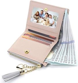 img 1 attached to 👛 Compact Bifold Credit Holder Women's Wallet Handbags & Wallets