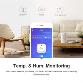 img 2 attached to 🔌 Enhanced Sonoff TH16 WiFi Smart Switch with Temperature Monitoring – Alexa & Google Assistant Compatible (DS18B20 Supported)