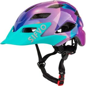 img 4 attached to 🚴 SIFVO Kids Bike Helmet - Roller Skate Helmet - Bicycle Helmet for Boys and Girls Ages 5-14 (50-57cm) - Sports Helmet