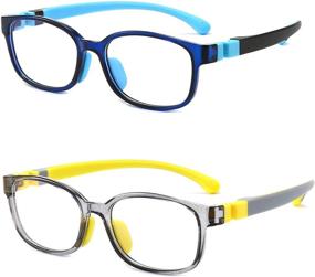 img 3 attached to 👓 Children's Blue Light Glasses, Blue Light Eyewear for Kids Ages 3-12