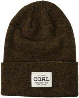 🧢 coal men's the uniform fine knit workwear beanie hat with cuffed design logo