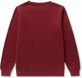 img 3 attached to 👕 DOTDOG Crewneck Pullover Sweatshirt Burgundy: Stylish Boys' Clothing for All-Day Comfort