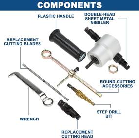 img 3 attached to 🪚 Effortless Metal Cutting: YaeCCC Nibbler Attachment Straight Accessory Unveiled