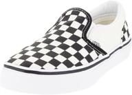 vans classic slip little checkerboard girls' shoes: comfortable & stylish skater sneakers logo