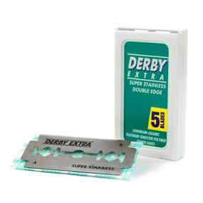 img 3 attached to 🪒 50 Derby Extra Double Edge Razor Blades - Stainless Steel Blades for Superior Shaving Experience