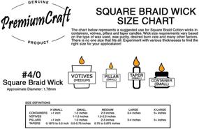 img 2 attached to 🕯️ Enhance Your Candle Crafting with Square Braid Cotton Candle Wick - #4/0