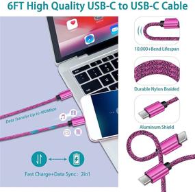 img 1 attached to 🔌 Зарядное устройство для автомобиля USB C PD мощностью 18 Вт для Samsung Galaxy S21 S20 S21+ Note 21 20 Ultra S19 S11 S10 Plus S9 A32 A72 A12 A52 A21 A50 A71 A10e A31 A51 A20 A80, кабель быстрой зарядки USB C на C 6 футов.