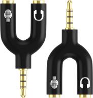 headphone splitter adapter headset computers portable audio & video logo