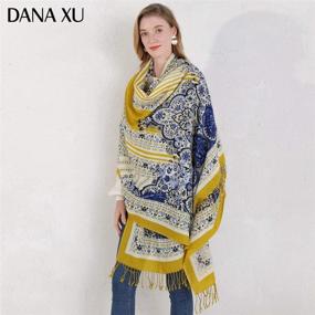 img 2 attached to 🧣 DANA XU Пашмина-шарф для женщин - незаменимый аксессуар для женщин из коллекции шарфов и палантинов.