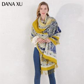 img 1 attached to 🧣 DANA XU Пашмина-шарф для женщин - незаменимый аксессуар для женщин из коллекции шарфов и палантинов.