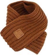 🧣 вязанный шарф для малышей - зимние аксессуары queena для девочек логотип