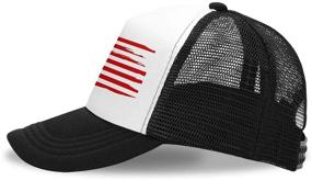 img 2 attached to OASCUVER Kids USA American Flag Hat: Stylish Mesh Trucker Baseball Cap for Boys and Girls