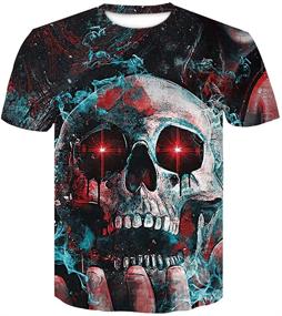 img 1 attached to 🌋 Volcanic Printed Pattern T Shirts for Men's Clothing and Shirts