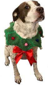 img 2 attached to 🎄 Festive Neck Scrunchie Dog Costume for Dogs, Puppies, and Cats - ComfyCamper Christmas Wreath Edition