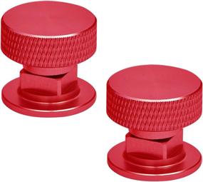 img 1 attached to Fasteners Pipeliner Replacement Accessories Knurled Red