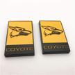 coyote custom yellow painted color logo