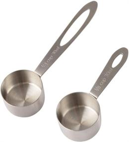 img 4 attached to ☕ CAFEMASY Stainless Steel Coffee Scoop Set - Short Handled and Long Handled Coffee Spoon for Ground Coffee, Coffee Beans, and Grounds