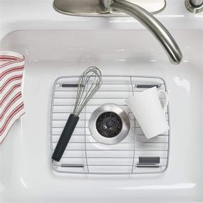 img 1 attached to 🧽 Protect Your Sink in Style with the KitchenAid KE109OHCGA Small Wire Sink Protector in Charcoal Gray