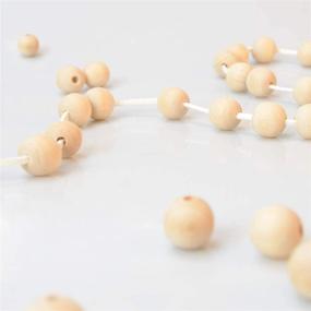 img 1 attached to Set of 400pcs 16mm Natural Unfinished Round Wooden Beads - Ideal for Craft Making Decorations and DIY Crafts, Wood Spacer Beads