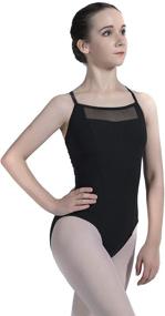 img 3 attached to 🤸 Dance Favourite Black Cross Straps Leotards: Perfect for Women and Girls Gymnastics 01D0171