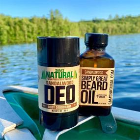 img 1 attached to 🧔 Superb SANDALWOOD Beard Oil - Nourishing 3 Oz Conditioner for Beards - Easy Applicator, Natural, Vegan, Cruelty-Free - Preferred by Americans