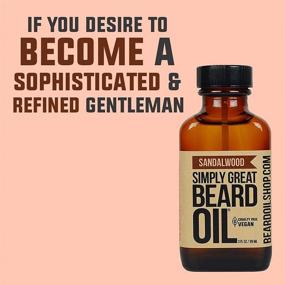 img 2 attached to 🧔 Superb SANDALWOOD Beard Oil - Nourishing 3 Oz Conditioner for Beards - Easy Applicator, Natural, Vegan, Cruelty-Free - Preferred by Americans