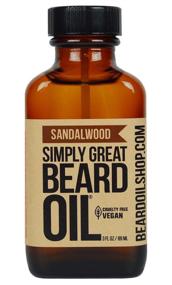 img 4 attached to 🧔 Superb SANDALWOOD Beard Oil - Nourishing 3 Oz Conditioner for Beards - Easy Applicator, Natural, Vegan, Cruelty-Free - Preferred by Americans