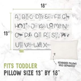 img 3 attached to 👶 Organic Toddler Pillowcase for 13X18 Pillow - 100% Natural Cotton Cover for Boys and Girls - Suitable for Miniature Sleepy Pillows - Machine Washable - Toddler First Pillowcase - Alphamals Design