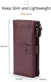 img 2 attached to 👛 Premium Bifold Leather Wallets for Women - Secure & Stylish Handbags and Wallets