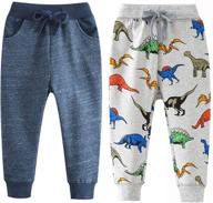 cartoon pattern drawstring sweatpants for boys - qin orianna boys' clothing pants logo