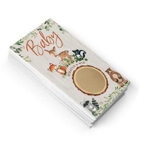 img 2 attached to 🐾 Playful Woodland Forest Animals Baby Shower Game: Scratch Off Fun!