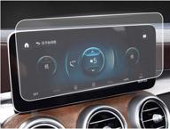 📱 премиум защитное стекло для экрана 2019 2020 mercedes benz c/glc 10.25 дюйма touch screen от flyingchan - антибликовое, устойчивое к царапинам и ударопрочное, защитный аксессуар для навигации (w205, v253) логотип