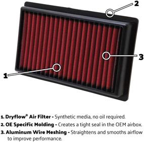 img 4 attached to AEM 28 20480 Dryflow Air Filter