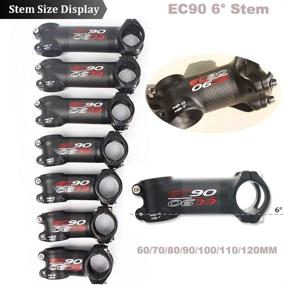 img 1 attached to US Stock EC90 60/70/80/90/100/110/120mm MTB Road Bike Stem - Superlight Strengthen Mountain Bicycle Stems in 3K Carbon Fiber & Aluminum, Fit 31.8mm Handlebar & 28.6mm Fork