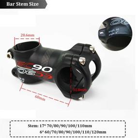 img 2 attached to US Stock EC90 60/70/80/90/100/110/120mm MTB Road Bike Stem - Superlight Strengthen Mountain Bicycle Stems in 3K Carbon Fiber & Aluminum, Fit 31.8mm Handlebar & 28.6mm Fork