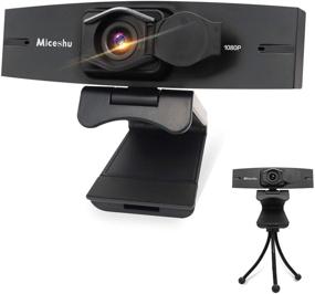 img 4 attached to 🎥 Miceshu Full HD 1080p/60fps Webcam with Microphone, Privacy Cover, Clear Stereo Audio, HD Light Correction | Compatible with PC, Mac, Laptop, MacBook, Tablet, and Computers