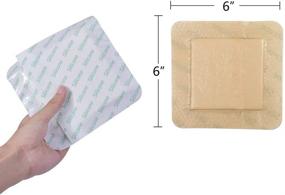 img 2 attached to Silicone Dressing Waterproof Absorbent Foam Emergency