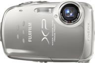 📷 fujifilm finepix xp10 waterproof digital camera - 12mp, 5x optical zoom, 2.7-inch lcd - silver logo