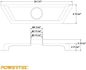 img 3 attached to 🔌 Enhanced Floor Dust Collector Attachment – POWERTEC 70103 21-Inch Floor Sweep, Blast Gate, and Floor Mounted Design