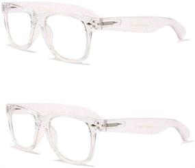 img 2 attached to Pairs Transparent Deluxe Reading Glasses Vision Care