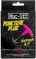 muc off tubeless bike tyre puncture plug repair kit - 2-in-1 tools, 10 plugs & pouch logo