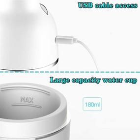img 2 attached to 🌬️ Oulin's USB-Powered Mini Portable Cool Mist Ultrasonic Humidifier with Auto Shut-off - Quiet and Convenient for Home, Office, Car Interior, and Outdoor Use