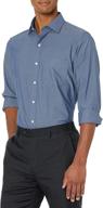 non iron men's clothing: tailored stretch poplin shirts with buttoned design logo