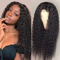 🔥 26-inch bleached knots curly lace front wig - 9a brazilian human hair, 150% density with pre plucked hairline and baby hair - perfect for black women logo