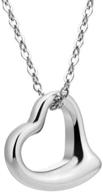 stainless steel heart charm necklace for weddings, parties, and cocktails logo