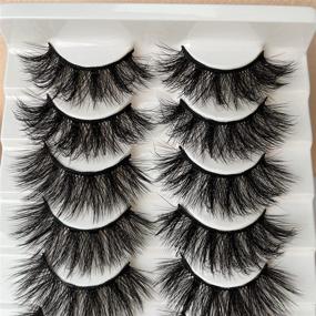 img 1 attached to Geeneiya 20mm Mink Lashes - Fluffy & Dramatic False Eyelashes Bulk 🔥 Pack with 10 Pairs, Thick & Long 6D Volume Faux Mink Eye Lashes